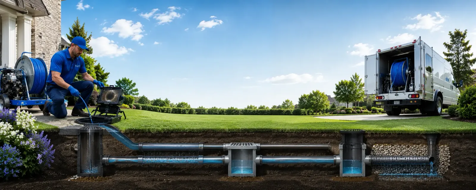 Outdoor drain cleaning information for Dike, IA